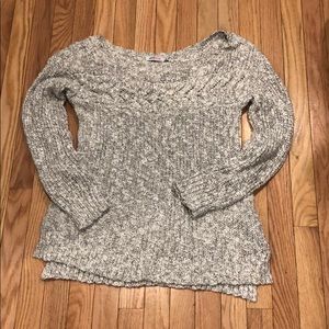 JustFab grey cozy knit sweater